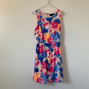 savannah rose neon floral dress